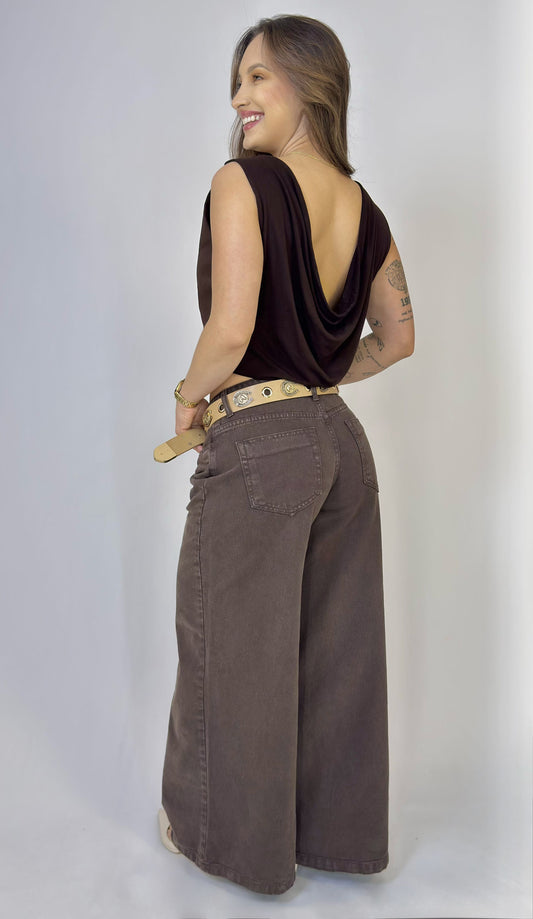 Calça Pantalona Palazzo