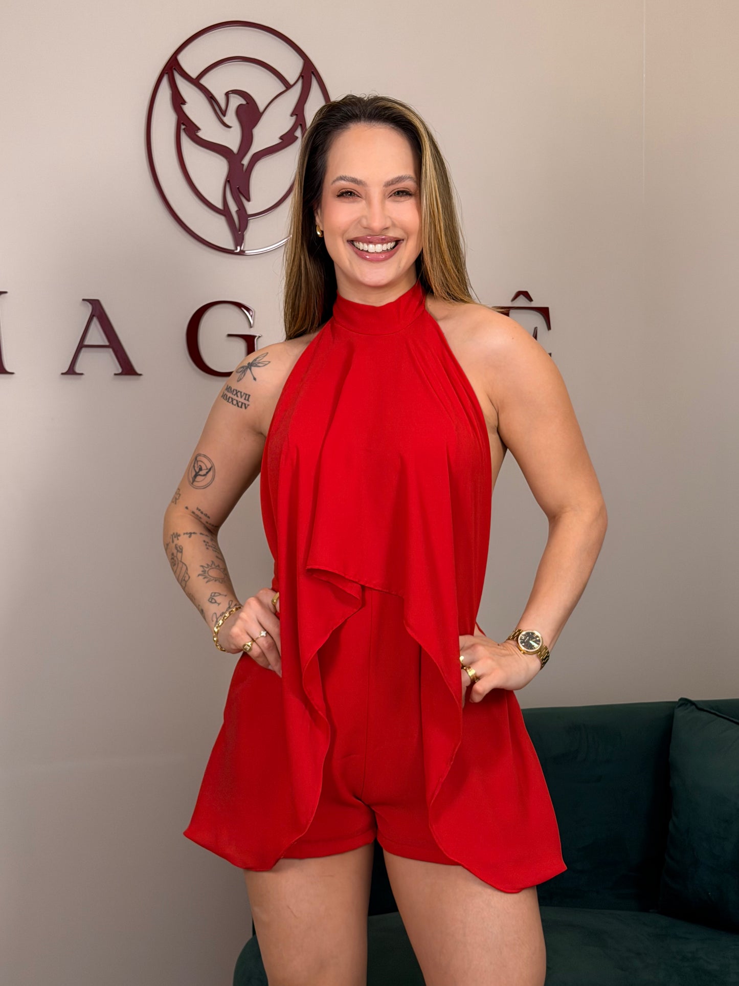 Macaquinho Dama Rouge