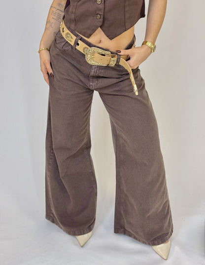 Calça Pantalona Palazzo